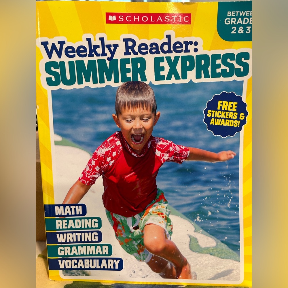 Scholastic Summer Express Workbook - Red, Blue, Yellow